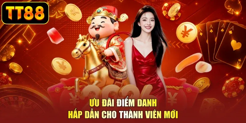 Ưu đãi điểm danh hấp dẫn cho thành viên mới
